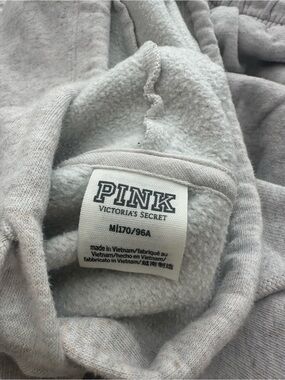 PINK Victoria's Secret Crop Hoodie and Sweat Pants Set
